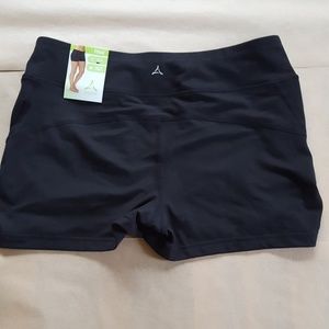 Black Aspire yoga shorts, medium